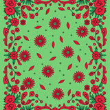 Enchanted Garden Blossom Petal Whimsical Fantasy Wonderland(Green)