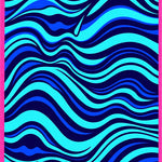 Ocean Wave Ripple Tie Dyed (Blue) - ODIKA