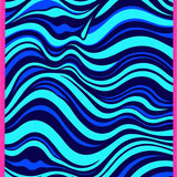 Ocean Wave Ripple Tie Dyed (Blue) - ODIKA