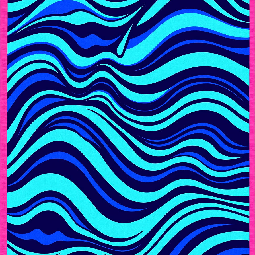 Ocean Wave Ripple Tie Dyed (Blue) - ODIKA