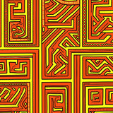 Abstract Maze with Interlocking Labyrinthine Pathways(Orange)