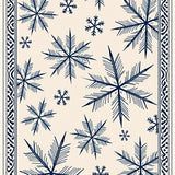 Nordic Greeting Entrance Wintry Scene Porch Accessory(Blue)