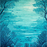 Whimsical Octopus Nautical Style(Blue)