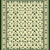 Artisan Trellis with Ornate Scrollwork and Contemporary Border(Beige)