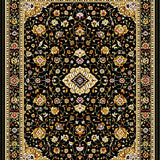 Sophisticated Floral Lattice Design(Black)