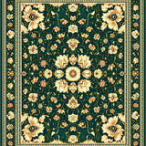 Vintage Floral Tapestry Area(Green)