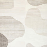 Ivory Serenity Area Gentle Abstract Flowing Shapes(Beige)