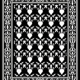 Heritage Argyle Plaid With Subtle Holiday Filigree Motifs(Black)