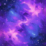 Playful Interstellar Whirl Design(Purple)