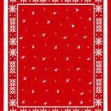 Festive Reindeer Wonderland Holiday Decorative Accent(Red)