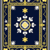 Elegant Frosted Snow Crystal with Radiant Starbursts(Gold)