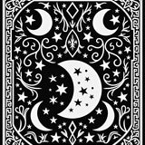 Enchanted Moon Phase Celestial Witchcraft Themed Entry(Black) - ODIKA