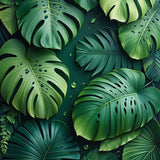 Vibrant Hawaiian Flora Motif(Green)
