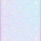 Celestial Starburst Motif with Swirling Clouds and Dreamy Accents (Blue)