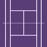 Stylized Tennis Court Lines Graphic(Purple)