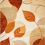 Harvest Collection Area Maple Leaf Design(Beige)