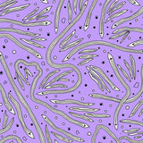 Boho Arrows with Interlocking Monochrome Lines and Artful Dots(Purple)