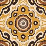 Boho Mist Mosaic with Abstract Interlocking Whorls and Earthy Gradients(Yellow)