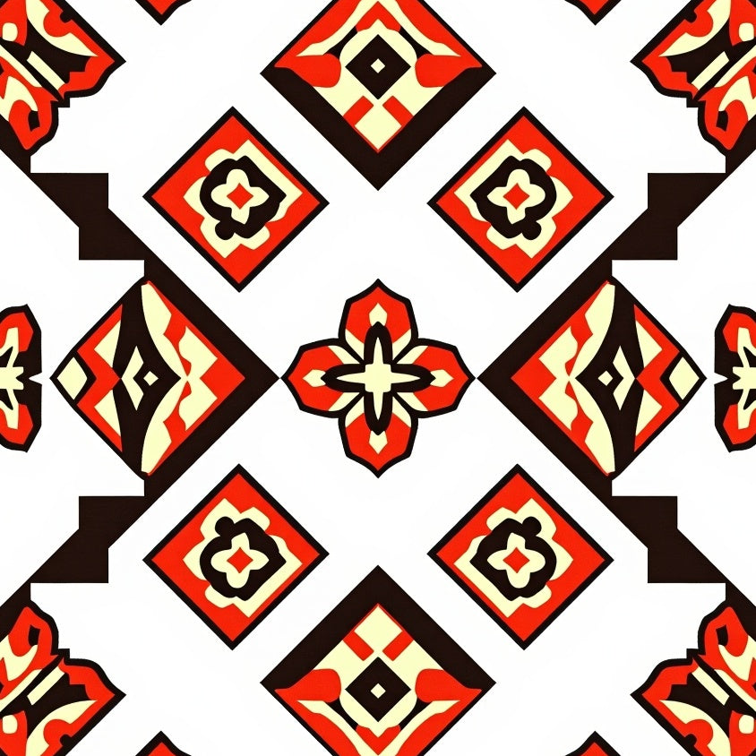 Aztec Southwestern Native Inspired Design (Red) - ODIKA