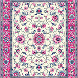 Vibrant Artful Floral Composition(White)