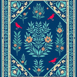 Traditional Heirloom Artisan Crafted Exotic Sanctuary(Blue)
