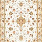 Beige Geometric Contemporary Bohemian Design(White)