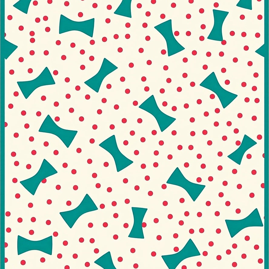 Sweet Bow Tie Polka Dot with Preppy Charm Accents (Ivory) - ODIKA