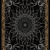 Bewitching Cobweb Symmetrical Tapestry Semicircular(Black)