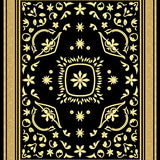 Floral Symphony Intricate Stylish Foyer Jewel(Black)