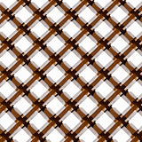 Bold Farmhouse Tartan with Wide Intersecting Lines(Brown)