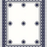 Traditional Artisan Ornamental Lattice Jacquard (White)