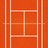 Tennis Court Outline(Orange)