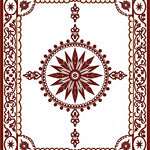 Tile Inspired with Flourishes (Brown) - ODIKA