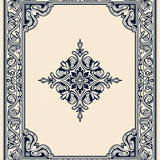 Elegant Medallion Vintage Inspired Border Collection(Beige)