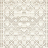 Prescott Modern Geometric Area with Interlocking Diamond Lattice(Beige)
