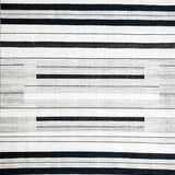 Contemporary Striped Area Black and White Design Element(Black)