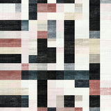 Urban Stripe Fusion with Dynamic Graphic Contrast Patterned Design(Black)