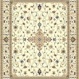 Classic Cream and Beige Oriental Style with Detailed Motif(Beige)
