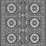 Aztec Maze Medallion with Artisan Motif Interplay (Black) - ODIKA