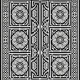 Aztec Maze Medallion with Artisan Motif Interplay (Black) - ODIKA
