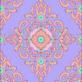 Distressed Damask Heritage Artistic (Purple) - ODIKA
