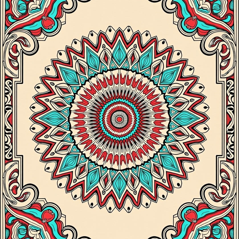 Ornate Bloom with Delicate Lattice and Vintage Paisley Inspirations (Ivory) - ODIKA