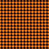 Spooky Season Gingham Patterned Welcome Surface(Orange)
