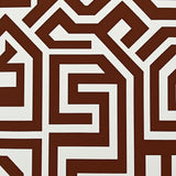 Abstract Maze Design Featuring Interlocking Labyrinth(Brown)