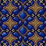 Crystalline Precious Stone Jewel Luxury Accent(Blue)