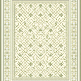 Elegant Courtyard Collection Indoor Waterproof Easy Clean Area(Beige)