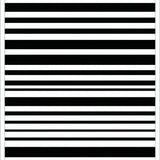Piano Key Striped Woven Minimalist Black & White Design(Black)