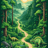 Interactive Dino Terrain Play Space(Green)