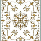 Inspired Vine and Flower with Delicate Lace Details(Gold)