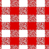 Festive Checkered Holiday Entryway Buffalo Design(Red)